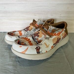 Ariat Men’s Hilo Western Aloha Canvas Slip-On Shoes